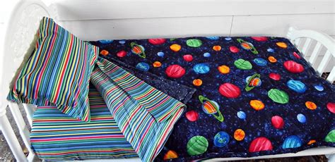 Toddler Bedding Set Solar System Quilt with Coordinating