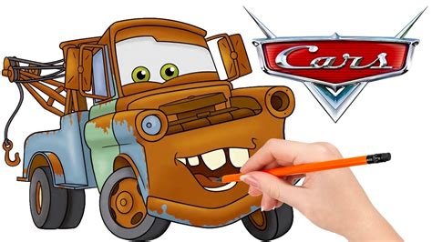 How to draw Tow Mater from Cars - YouTube