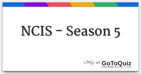 NCIS - Season 5