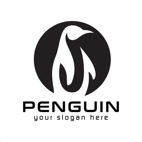 penguin logo template, penguin logo element, penguin logo vector ...