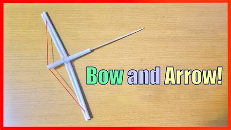 How to Make a Paper Bow and Arrow - Easy Paper Bow and Arrow - YouTube