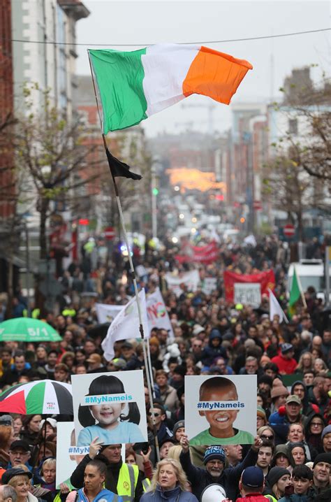 Thousands take to Dublin streets in protest to highlight Ireland's ...