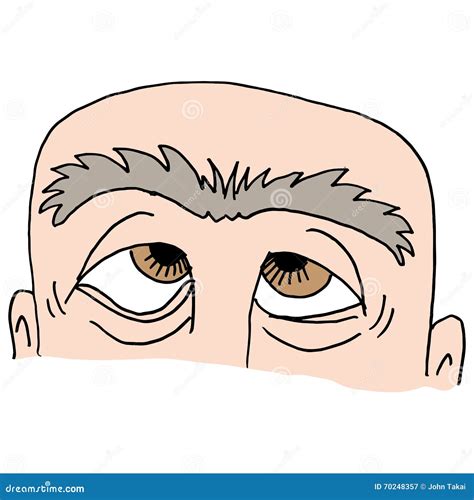 Man with unibrow stock vector. Image of clipart, brow - 70248357