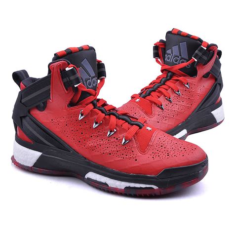 adidas Derrick D Rose 6 BOOST Shoes red-black Men's Basketballshoe NEW | eBay