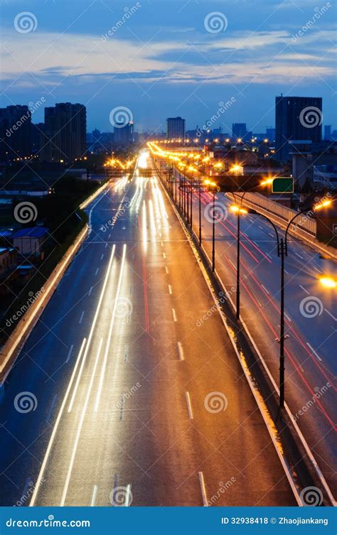 The evening of the road stock photo. Image of speed, journey - 32938418