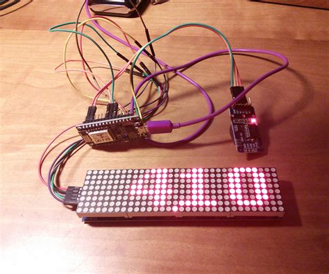 Simple Dot Matrix Clock Using Node MCU : 5 Steps (with Pictures) - Instructables