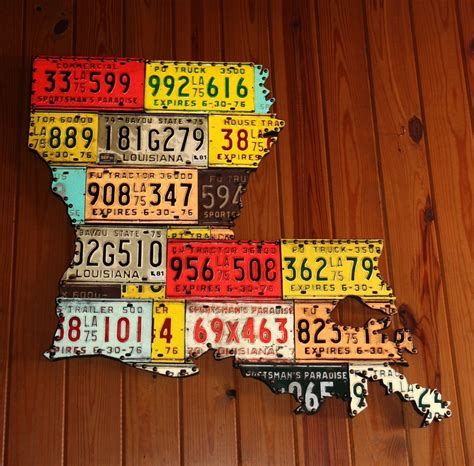 Handmade License Plate Art by The Junk Bunk | CustomMade.com