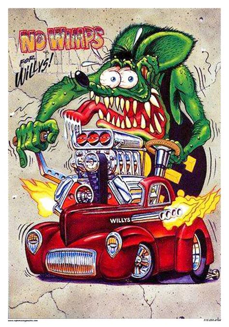 Vintage Reproduction Racing Poster Rat Fink Willys Gasser hot | Etsy | Rat fink, Ed roth art ...