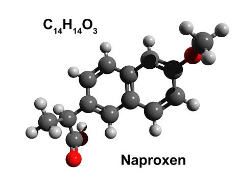 Chemical Formula And Structure Of Naproxen A Common Antiinflammatory ...