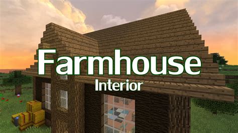 Minecraft Farmhouse Interior Design - YouTube