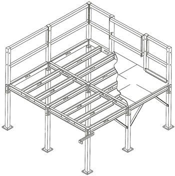 steel mezzanine | Steel deck framing, Floor construction detail, Steel ...