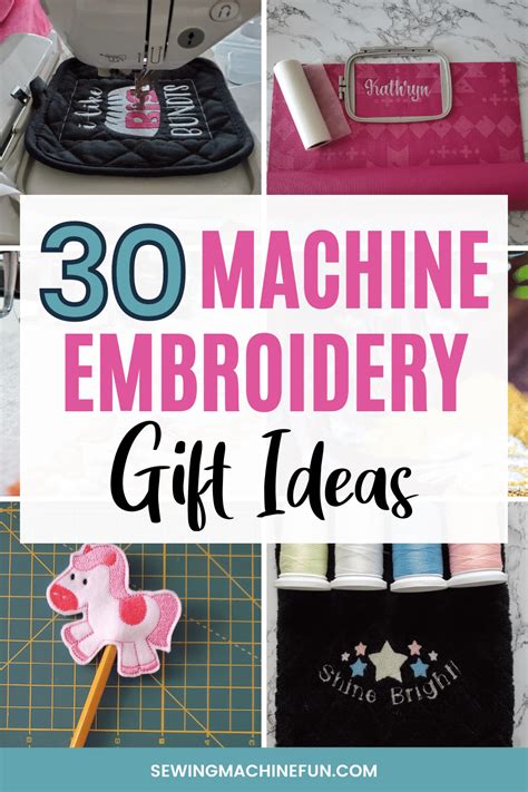 30+ Machine Embroidery Gift Ideas To Make & Give