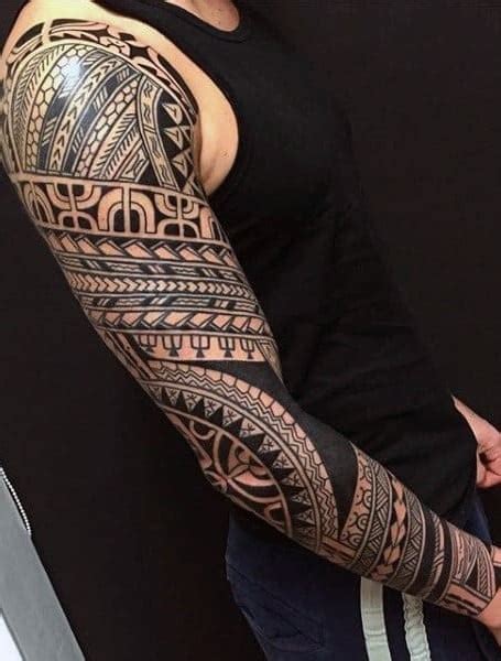 Tribal Arm Tattoo Outline