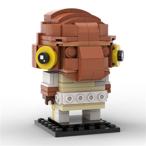 Lego Star Wars Admiral Ackbar - Custom MOC Brickheadz Instructions