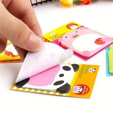 Cartoon Sticky Notes Self Sticky Fun Animal Shaped Sticky Notes Removable Cute Sticky Notes at ...