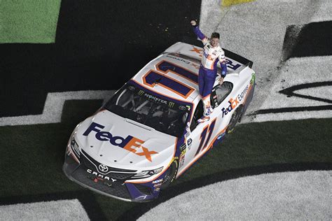 The Latest: Denny Hamlin wins 2nd Daytona 500 in 4 years | AP News