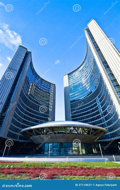 Architecture of Toronto City Hall Stock Image - Image of architecture ...