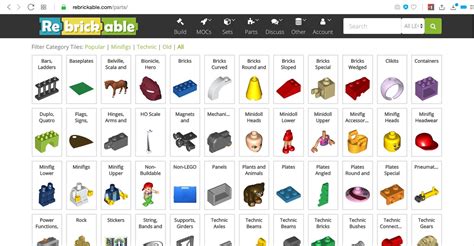 Printable Lego Parts List