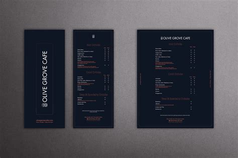 Olive Grove Cafe - Menu on Behance