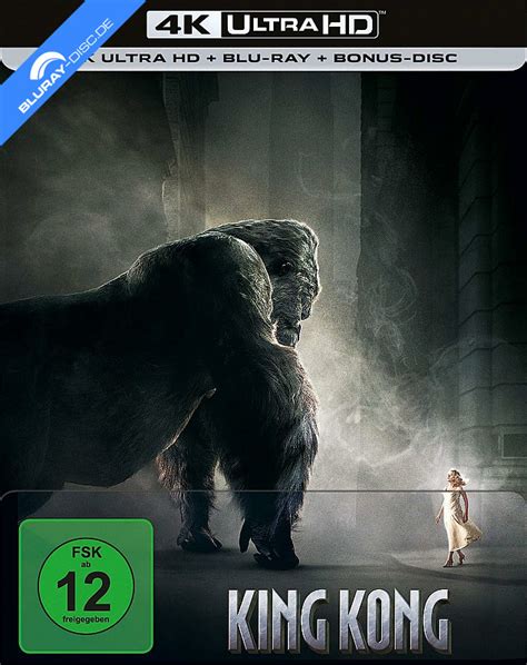 King Kong 2005 4K Limited Steelbook Edition 4K UHD + Blu-ray Blu-ray ...