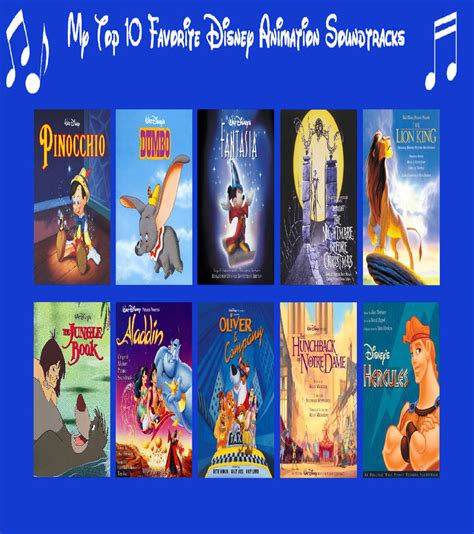 Top 10 Favorite Disney Soundtracks by Perro2017 on DeviantArt