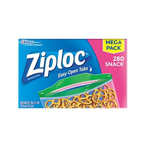 Buy Ziploc Snack Bags, 280 Count - special discount and free shipping