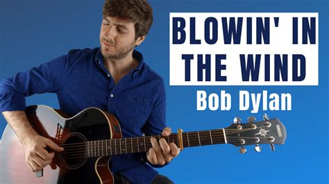 Blowin' in the Wind Fingerstyle Guitar Lesson (Bob Dylan) - with TABs