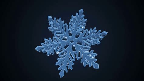 Animation Of Rotating Snowflake 3d Animation Stock Motion Graphics SBV ...