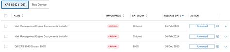 ‎XPS 8940, Intel Management Engine Components Installer, critical ...