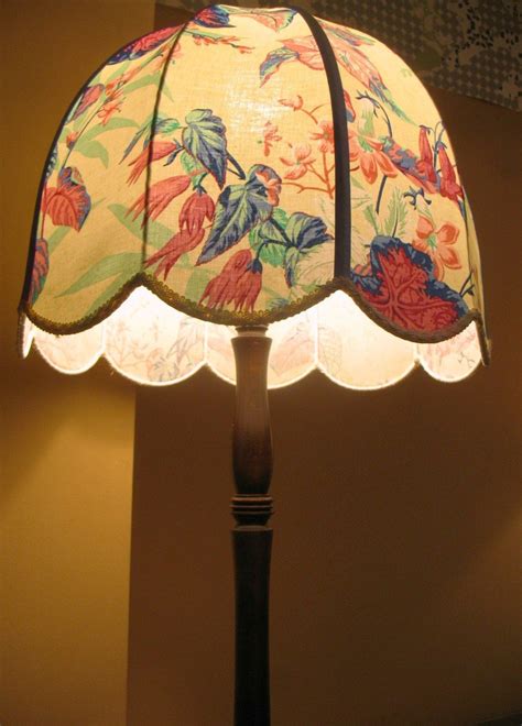 Lamp shade colorful leaves | Vintage lampshades, Lampshades, Vintage lamps