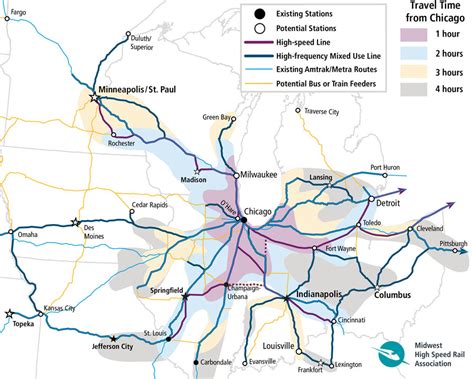 Midwest_Map_travel_time_900x720 | High Speed Rail Alliance