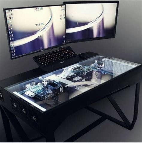 Computer Built Into Desk: An EPIC Custom Desk PC