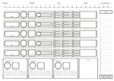 Form Fillable Combat Encounter 5e - Printable Forms Free Online