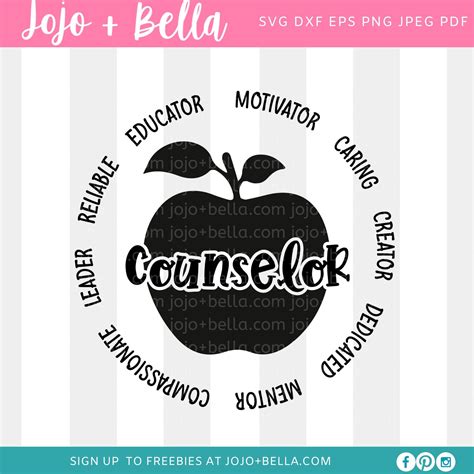 Counselor Svg School Counselor Svg Counselor Cut File Back - Etsy