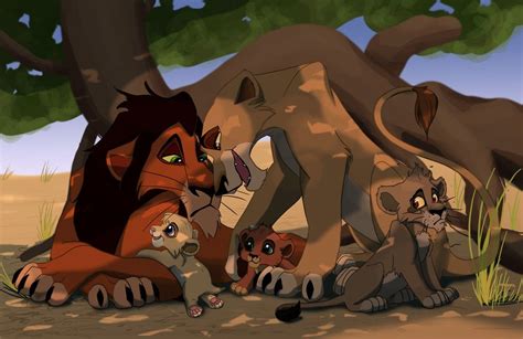 Scar & Zira with their cubs | Disney | Pinterest | Lions, disney Pixar ...