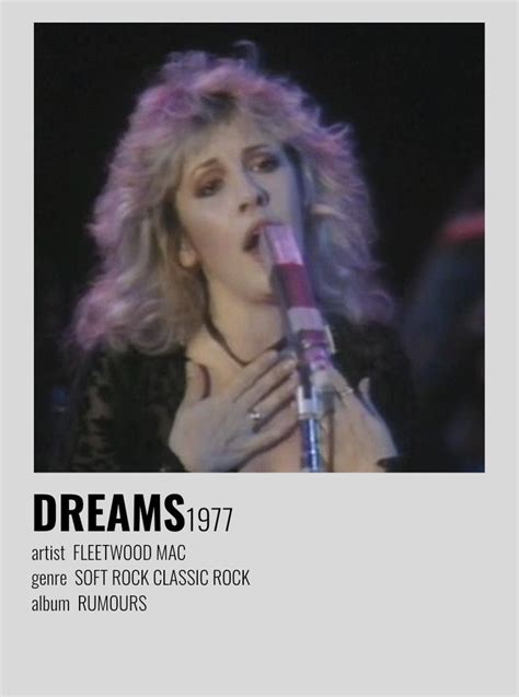 dreams - fleetwood mac | Music poster ideas, Classic rock albums, Music ...