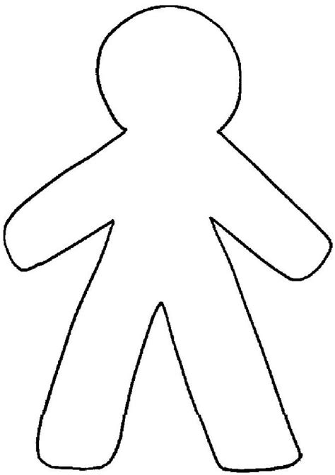 Pin Body Outline Template For Kids Clipart - Free to use Clip Art ...