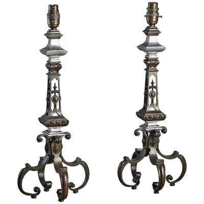 Corinthian Column Brass Lamps at 1stDibs