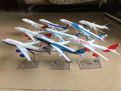 10PCS BOEING747 Passenger Airplane Alloy Plane Aircraft Metal Diecast Model A4 - Contemporary ...