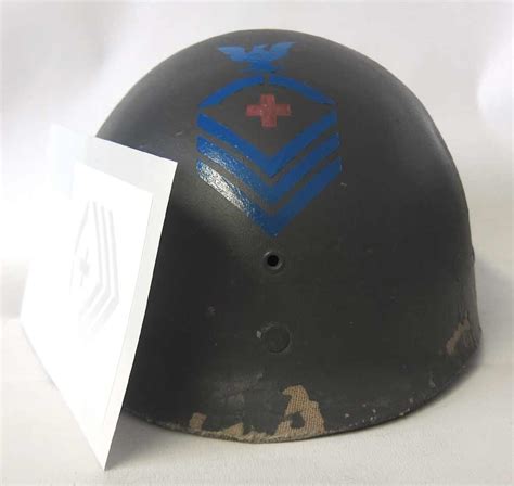 WW2 US Navy NCO Rank Insignia Corpsman Stencil