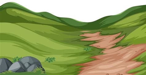 Nature hill landscape vector 303633 Vector Art at Vecteezy