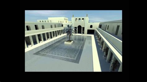 3D Model of Herod's Palace at Caesarea - YouTube