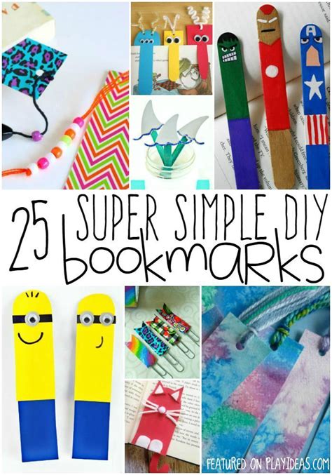 25 DIY Bookmarks For Kids | Bookmarks kids, Diy bookmarks, Arts and crafts for kids