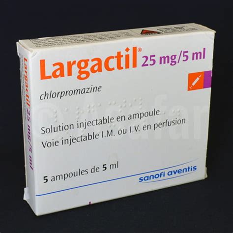 LARGACTIL, 25 mg, 5 amp 5 ml – Fiche médicament