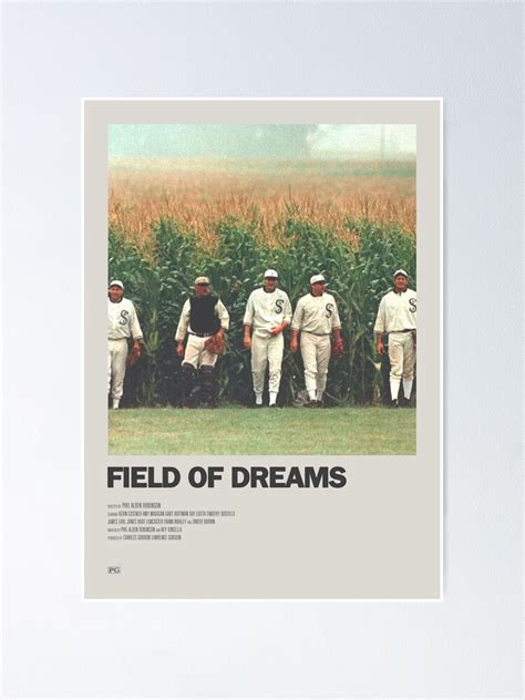 "Field of Dreams Minimalist Poster" Poster for Sale by Freshfroot | Redbubble