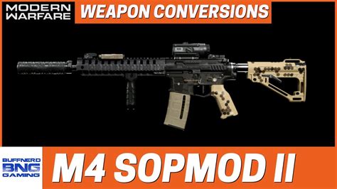 M4 SOPMOD Block II Weapon Conversion - Call Of Duty Modern Warfare - YouTube