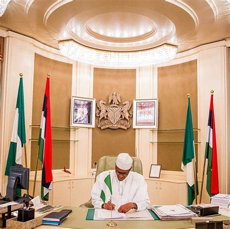 Photos: Buhari Resumes Office At Aso Rock Presidential Villa ...