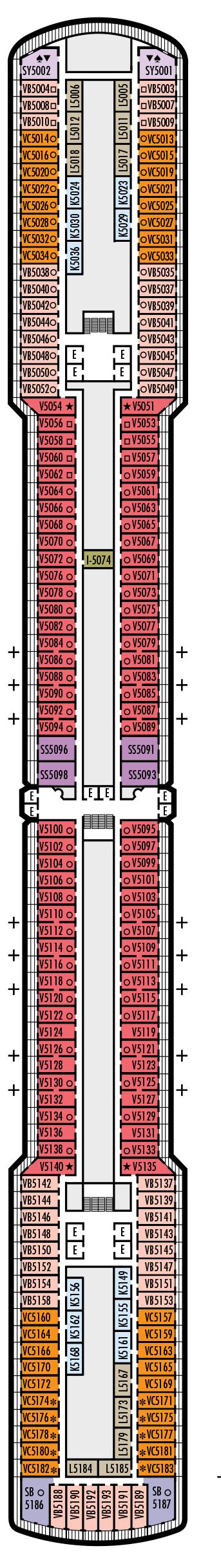 Eurodam Deck Plans | CruiseInd