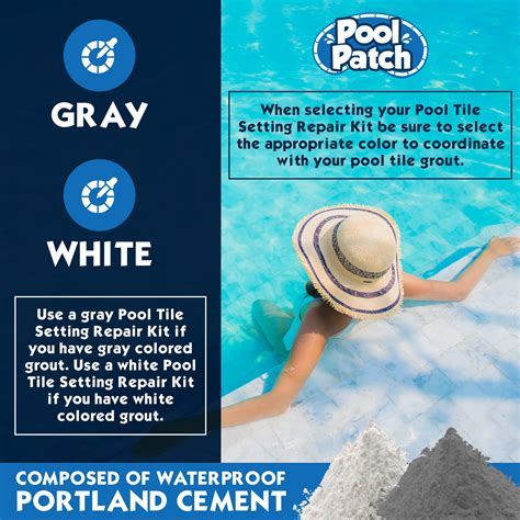 Swimming Pool Tile Setting Repair Kit | DIY Pool Tile Repair Products