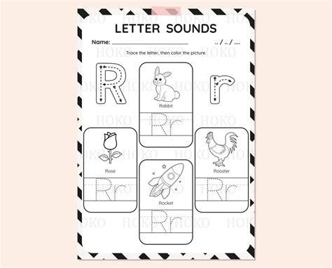 Printable ALPHABET Worksheets, LETTERS SOUNDS Worksheets, 26 Alphabet ...